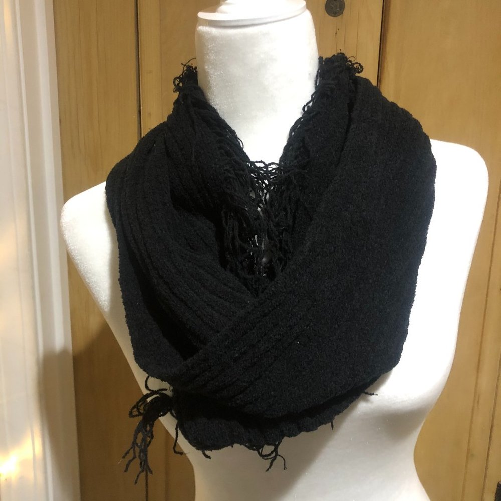 Black Infinity Scarf